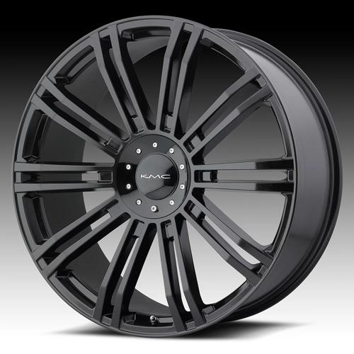 KMC KM677 D2 Gloss Black 20x8.5 +10 6X120/6X114.3 78.3