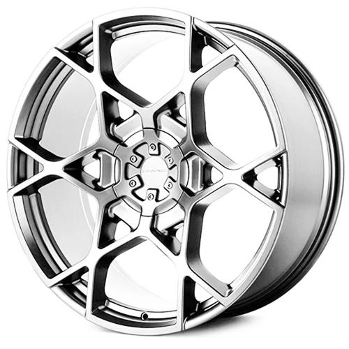 KMC KM695 CROSSHAIR Chrome 24x9.5 +35 6X135/6X139.7 100.5