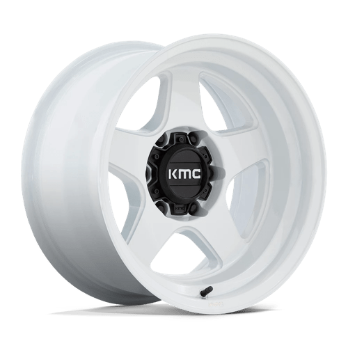 KMC KM728 LOBO Gloss White 17x8.5 +18 5X127 71.5