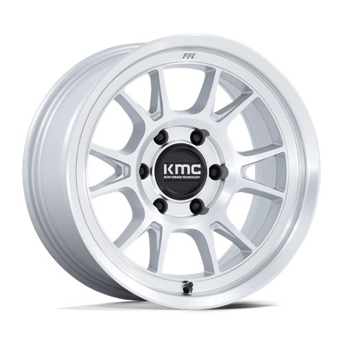 KMC KM729 RANGE Gloss Silver W/ Machined Face 17x8.5 -10 6X120 66.9