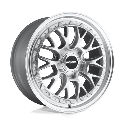 Rotiform R155 LSR Gloss Silver Machined 18x8.5 +35 5X112 66.56