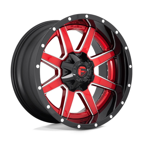 Fuel D250 MAVERICK Gloss Red 22x12 -44 8X180 124.3
