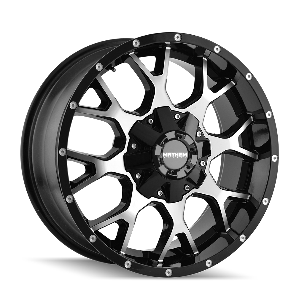 MAYHEM WARRIOR Machined/Milled 18X9 -12 6X135, 6X139.7 106
