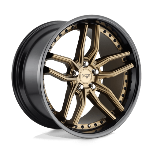 Niche M195 METHOS Matte Bronze Black Bead Ring 20x10.5 +40 5X112 66.56