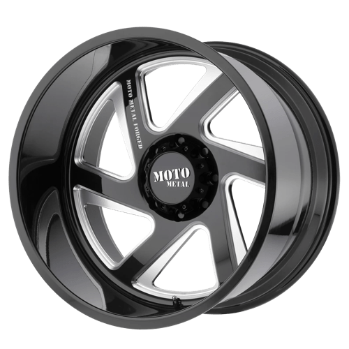 Moto Metal MO400 Gloss Black Milled 24x14 -76 8X165.1 125.5