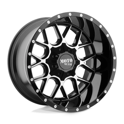 Moto Metal MO986 SIEGE Gloss Black Machined 20x9 +0 5X139.7/5X150 110.5