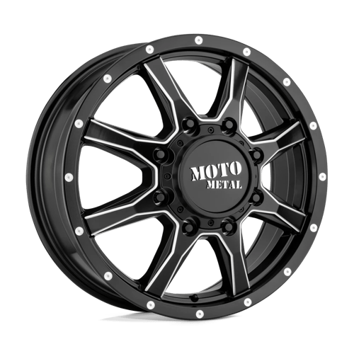 Moto Metal MO995 Satin Black Milled - Front 20x8.25 +127 8X165.1 121.5