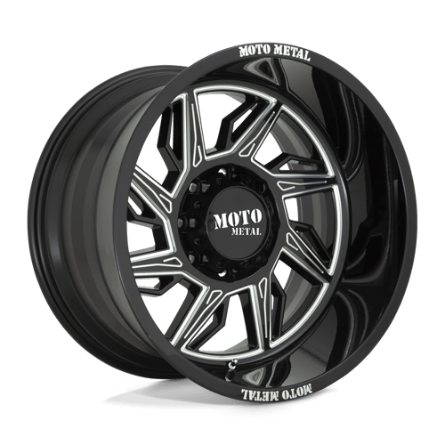Moto Metal MO997 HURRICANE Gloss Black Milled - Left Directional 22x12 -44 5X127 71.5
