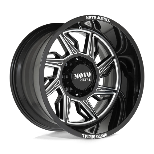 Moto Metal MO997 HURRICANE Gloss Black Milled - Right Directional 22x12 -44 6X135 87.1