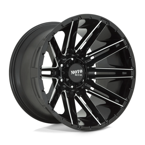 Moto Metal MO998 KRAKEN Gloss Black Milled 20x12 -44 6X139.7 106.25