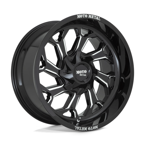 Moto Metal MO999 Gloss Black Milled 22x12 -44 5X139.7/5X150 110.1