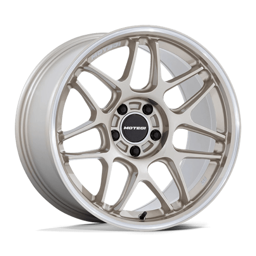 Motegi MR158 TSUBAKI Motorsport Gold W/ Machined Lip 19x8.5 +30 5X100 56.15