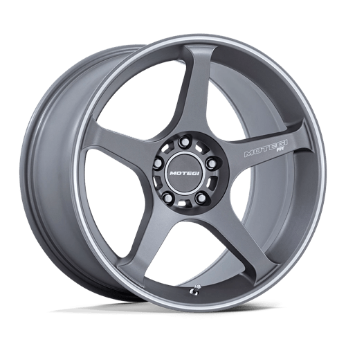 Motegi MR159 BATTLE V Gunzilla W/ Machined Lip Stripe 18x9.5 +35 5X120 74.1