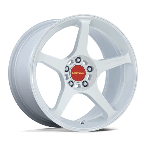 Motegi MR159 BATTLE V Matsuri White Pearl W/ Machined Lip Stripe 17x8.5 +30 5X100 56.15