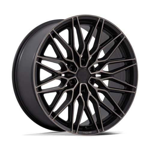 Niche NC278 CALABRIA 6 Matte Black Machined Dark Tint 22x9.5 +30 6X135 87.1