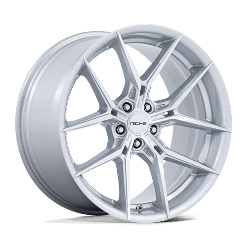 Niche NC279 PRODIGY 5 Silver W/ Machined Face 24x10 +20 5X112 66.56