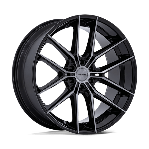 Niche NC280 PRODIGY 6 Gloss Black Dark Tinted Clear 24x10 +20 6X139.7 106.1