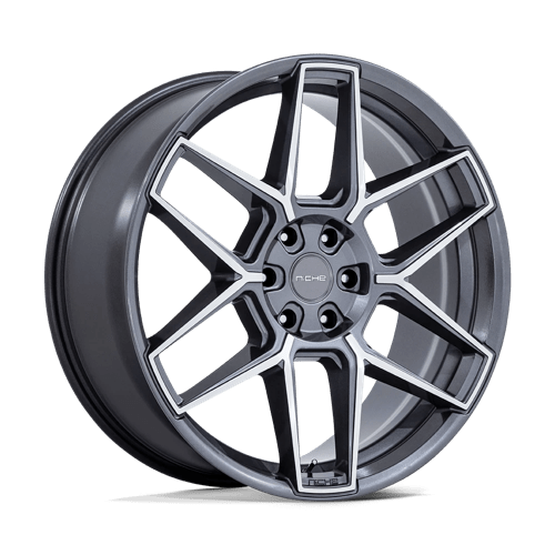 Niche NC281 RISE Anthracite W/ Machined Face 22x9.5 +30 5X120 72.56