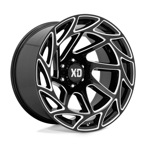 XD XD860 ONSLAUGHT Gloss Black Milled 22x12 -44 6X139.7 106.1