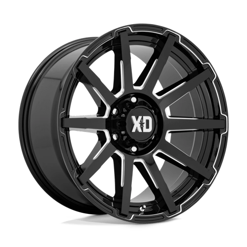 XD XD847 OUTBREAK Gloss Black Milled 20x10 +12 6X135 87.1