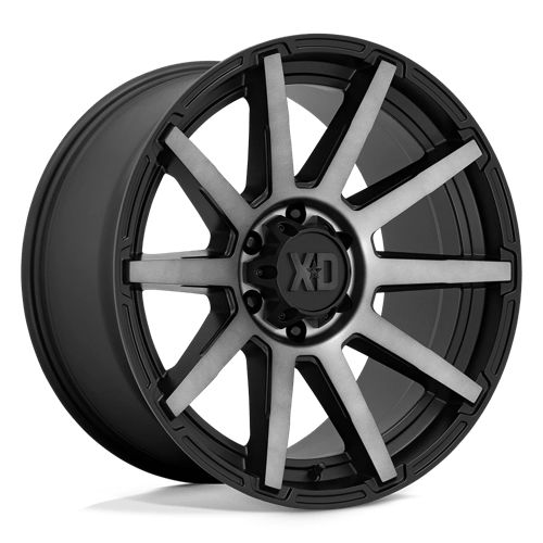 XD XD847 OUTBREAK Satin Black W/ Gray Tint 18x9 +12 5X150 110.1