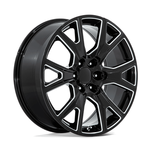 Performance Replicas PR199 Gloss Black Milled 24x10 +31 6X139.7 78.1