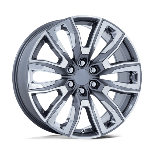 Performance Replicas PR225 Gloss Gunmetal Mach W/ Chr Acc 22x9 +28 6X139.7 78.1