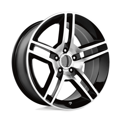 Performance Replicas PR101 Gloss Black Machined 18x10 +24 5X114.3 70.6