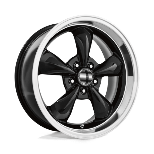 Performance Replicas PR106 Gloss Black W/ Machined Lip 17x9 +30 5X114.3 73.1