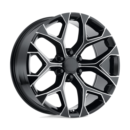 Performance Replicas PR176 Gloss Black Milled 24x10 +24 6X139.7 78.1