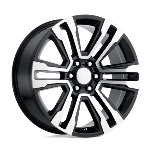 Performance Replicas PR182 Gloss Black Machined 22x9 +24 6X139.7 78.1
