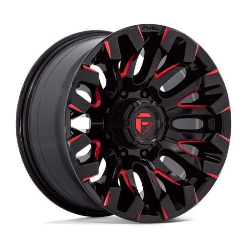 Fuel D829 QUAKE Gloss Black Milled Red Tint 18x9 +1 8X170 125.1