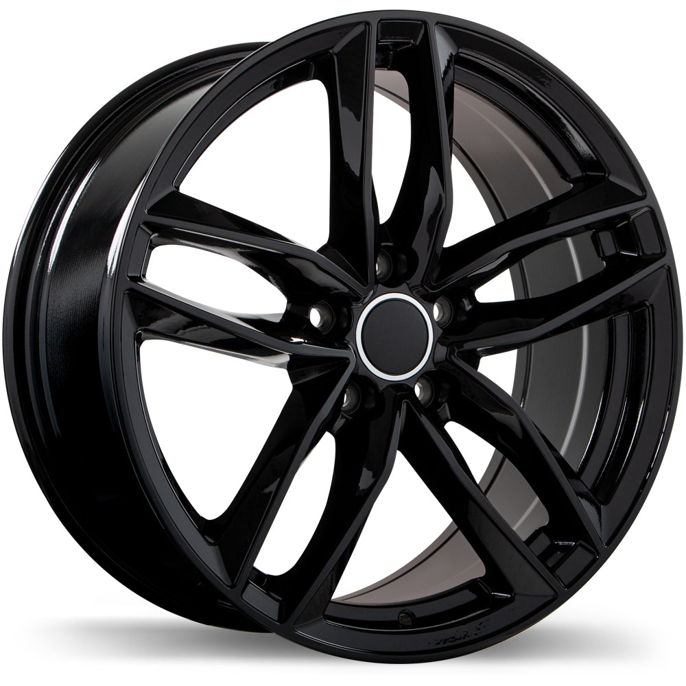 Replika R167 Gloss Black 18x8.0 +42 5x112 66.5