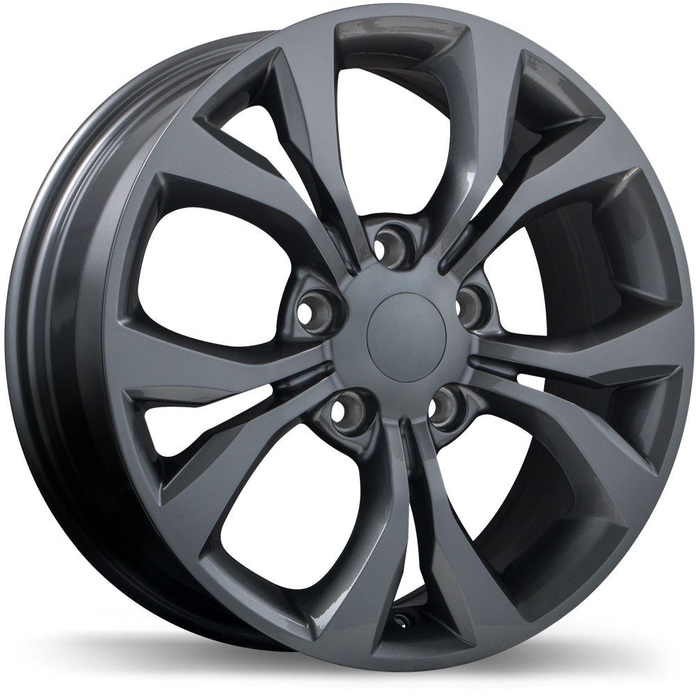 Replika R197 Gloss Gunmetal 17x6.5 +40 5x127 71.5