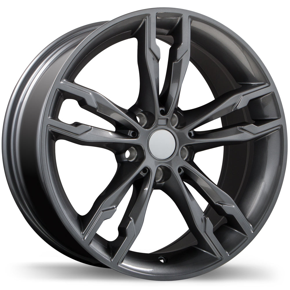 Replika R198 Gloss Gunmetal 18x8.0 +30 5x112 66.6