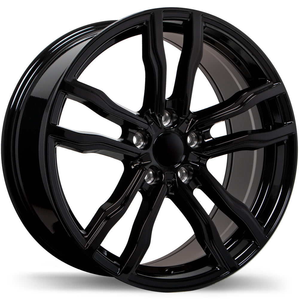 Replika R200 Gloss Black 18x8.5 +42 5x120 74.1