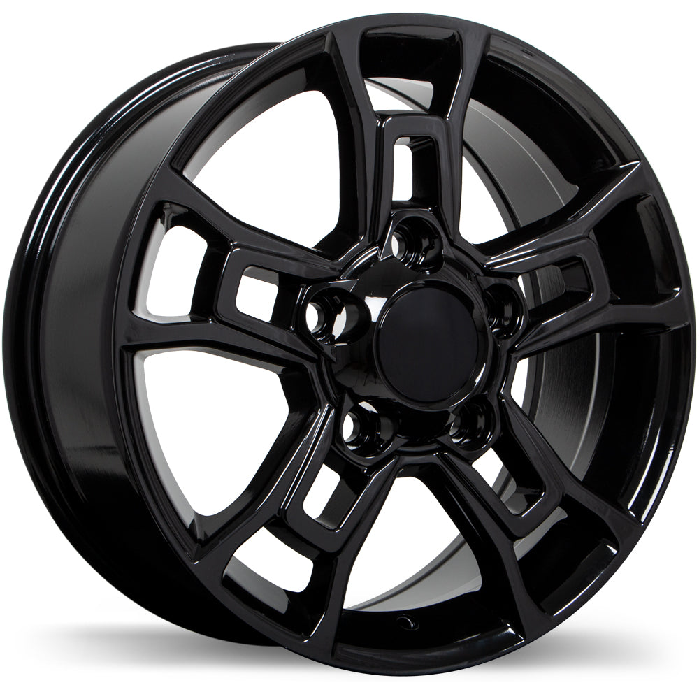Replika R225 Gloss Black 18x8.0 +60 5x150 110.1