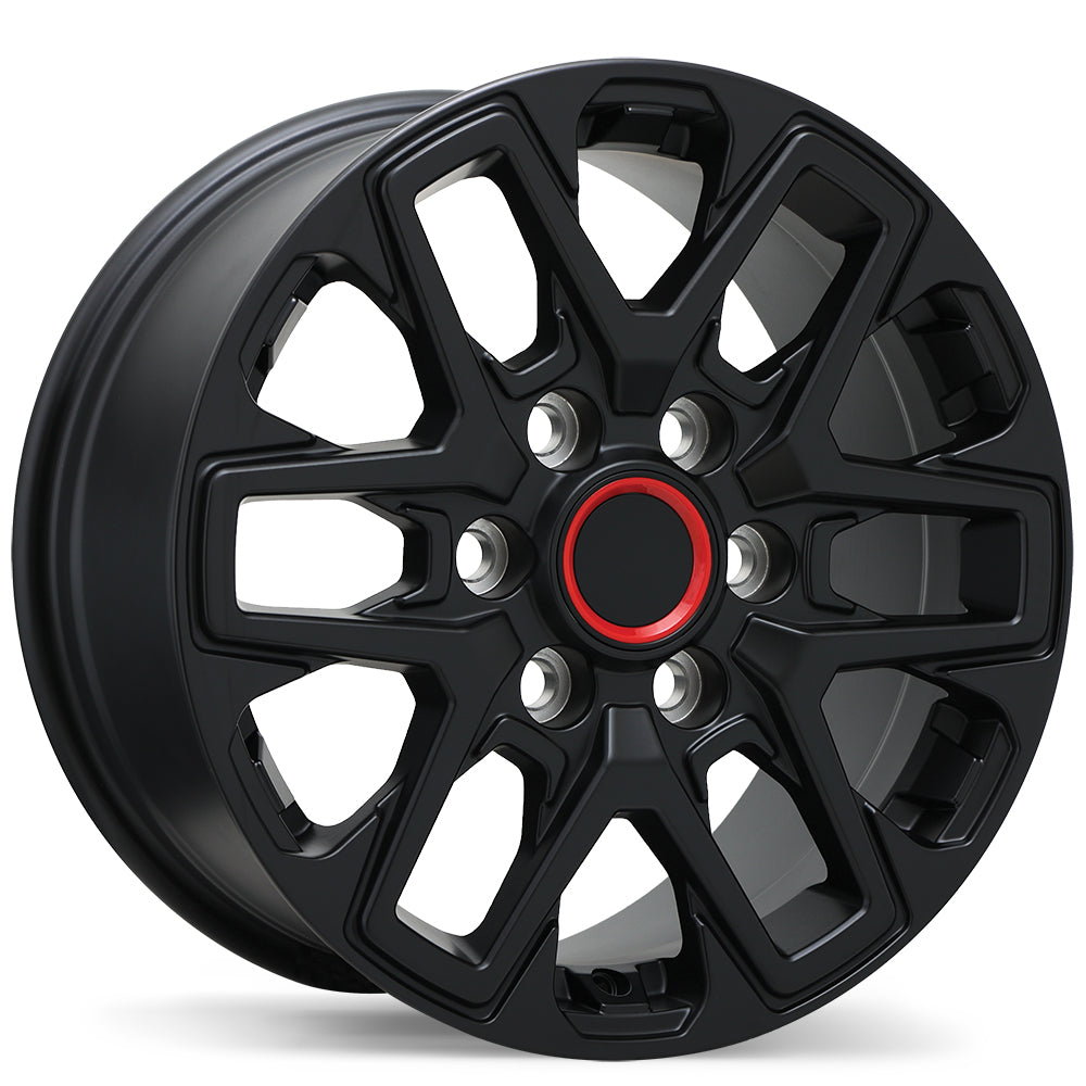 Replika R262 Satin Black 17x8.0 +55 6x139.7 95.1
