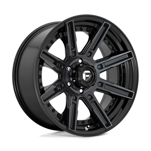 Fuel D708 ROGUE Gloss Machined Double Dark Tint 20x9 +01 6X139.7 106.1
