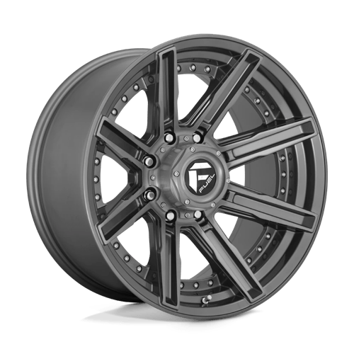 Fuel D710 ROGUE PLATINUM Brushed Gun Metal Tinted Clear 20x10 -18 8X165.1 125.1