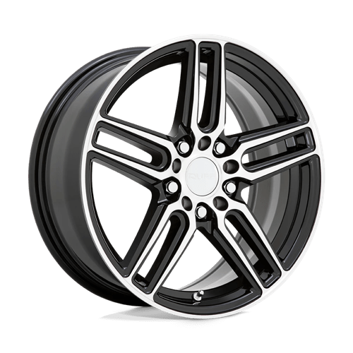 Ruff NITRO Gloss Black W/ Machined Face 18x8 +38 5X112/5X120 76.1