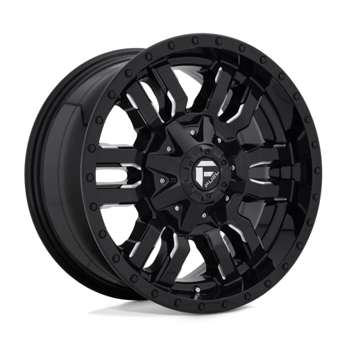 Fuel D595 SLEDGE Gloss Black Milled 18x9 +20 8X165.1 125.1