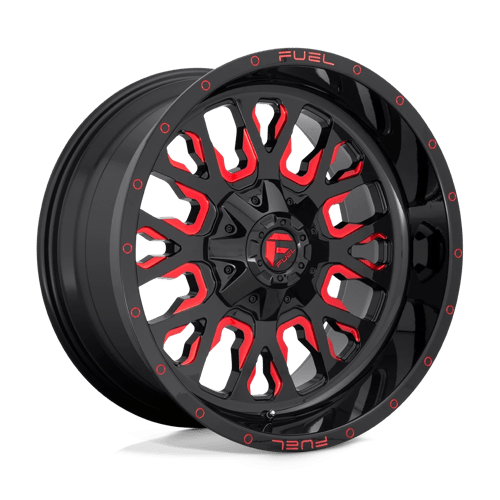 Fuel D612 STROKE Gloss Black Red Tinted Clear 18x9 +01 5X114.3/5X127 78.1