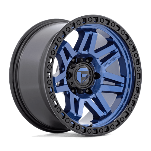Fuel D813 SYNDICATE Dark Blue W/ Black Ring 17x9 -12 6X139.7 106.1