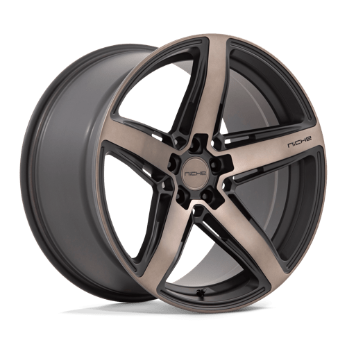 Niche M271 TERAMO Matte Black W/ Double Dark Tint Face 20x10.5 +20 5X115 71.6