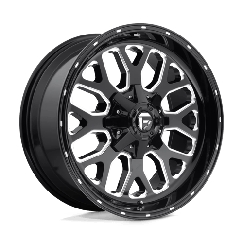 Fuel D588 TITAN Gloss Black Milled 20x10 -18 5X139.7/5X150 110.1