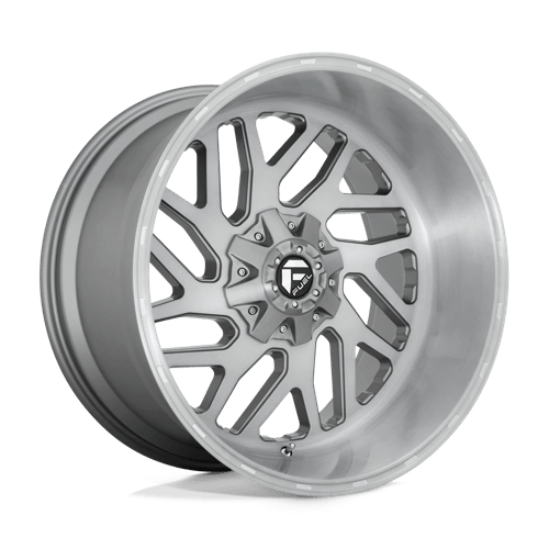 Fuel D715 TRITON PLATINUM Brushed Gun Metal Tinted Clear 24x12 -44 5X127/5X139.7 87.1