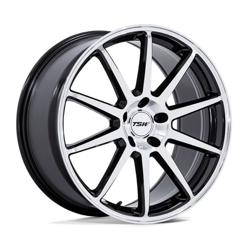 TSW TW004 CANARD Gloss Black W/ Machined Face 20x10.5 +30 5X112 66.56