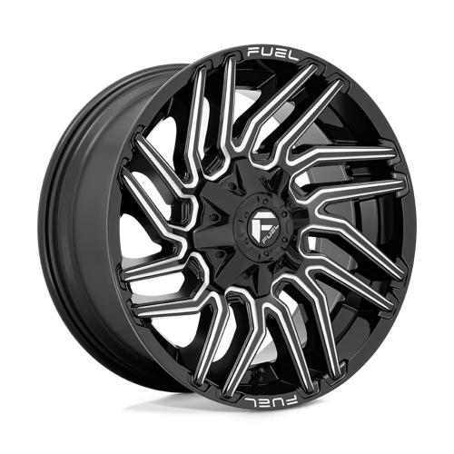 Fuel D773 TYPHOON Gloss Black Milled 20x10 -18 8X165.1 125.2