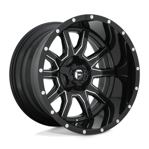 Fuel D627 VANDAL Gloss Black Milled 20x12 -43 5X114.3/5X127 78.1